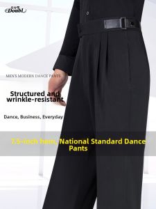DANBAOLUO | Mens Black Straight Leg Dance Pants