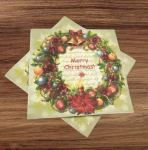 Party Napkin / Serviette (Paper) - Christmas Colour Print [NSP030]