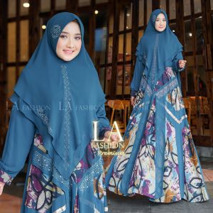 COD-GAMIS SYARI SET KERUDUNG WANITA TERBARU DENGAN BAHAN CERUTY BABYDOLL