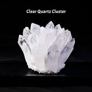 1PC Natural Crystal Cluster Ornament Raw Crystal Stone for Demagnetizing & Display Desktop Craft & Home Decor