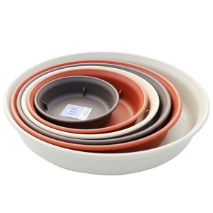 Iris Thickened and Deepened Environmental-Friendly Resin round Tray Flowerpot Base Support Water Pan Plastic Chassis Alice Tray