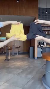 Quần Ống Suông Rộng Cạp Cao 3 Cúc-mã 888