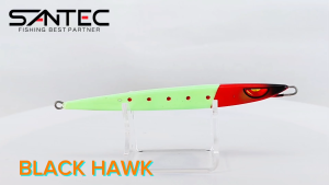 SANTEC - BLACK HAWK METAL JIG 55g/75g/110g JIGGING FISHING GLOW EFFECT FAST JIG