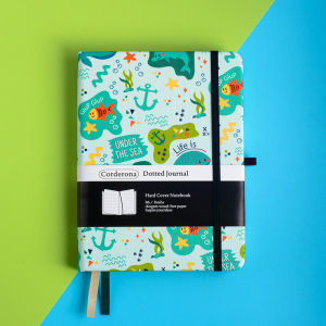 Under The Sea B6 Dotted Journal Hardcover 160gsm Thick Dot Grid Notebook