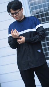 Kemeja Koko kombinasi Pria Premium Model Modern - HENZANI COLLECTION