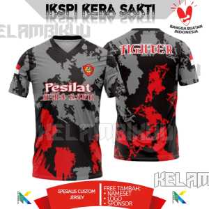 JERSEY PENCAK SILAT IKSPI KERA SAKTI PRINTING TERBARU/BAJU KAOS BELA DIRI KERA SAKTI IKSPI MURAH/JERSEY IKSPI CUSTOM TERBARU