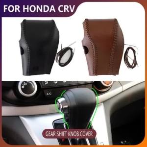 Handtailor Da Gear Shift Knob Cover Dành Cho Xe Honda CR-V 2007-2011 Phụ Kiện Nội Thất Ô Tô Gearshift Cổ Bảo Vệ Tự Động Sửa Đổi