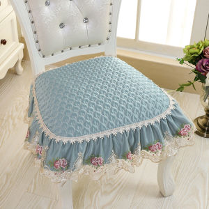 European Style Dining Chair Pad Home Use Four Seasons Universal Anti-Slip Simple Cloth Art Table Chair Mat Stool Seat Pad