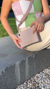 Store It Zip Pod Sling - Water-Resistant Silicone Sling Bag for Women | Mini Cross Body Bag Phone & Passport Holder | Detachable Body Strap Converts to Clutch | Small Silicone Pouch Organizer