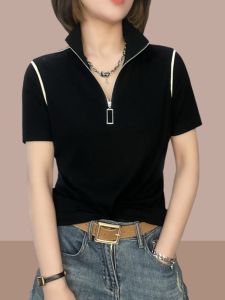 Shalldoer | Summer New Women Short Sleeve Polo Shirt