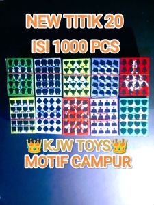 gosokan zonk kupon taktik motif random titik 20 / isi 3000 pcs bisa bayar di tempat/COD