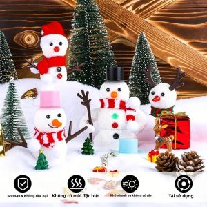 Bộ Đồ Thủ Công Tự Làm 12 Món Hình Người Tuyết Giáng Sinh Làm Bằng Đất Sét Dùng Làm Đồ Trang Trí Giáng Sinh Đồ Trang Trí Cây Thông Vật Trang Trí Lễ Hội Chất Liệu Nhựa Resin