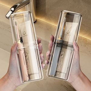 Hộp Đựng Chổi Răng Cầm Tay Trong Suốt Đĩa Rửa Mặt Du Lịch Hộp Đựng Chổi Răng Điện Đĩa Rửa Mặt Ký Túc Xá Túi Đựng Chổi Răng