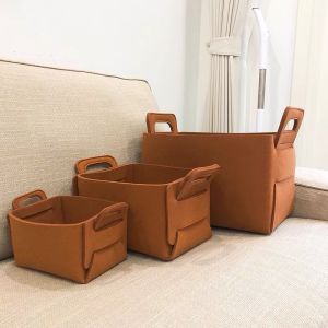 Foldable Felt Storage Box Organizer Laundry Basket Box Storage Container Clothes Organizer Storage Storerage Box Basket Foldable Storage Box Basket Storage Box Simpan Barang Toys Storage Organizer Remote Control Holder Organizer Bakul Letak Barang毛毡收纳
