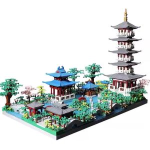 Hangzhou West Lake Building Blocks Jigsaw Model High Difficulty Large Size More than 10000 Tablets Boys and Girls Assemble Toys