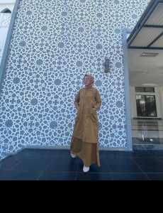 setelan tunik Pemda keki tua bawah rok A