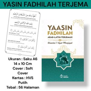 Buku Kitab Yasin Fadhilah Arab Latin dan Terjemah Disertai Tujuh Ayat Munjiyat Ayat Penyelamat Ukuran A5