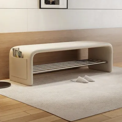 Luxurious Entryway Shoe Bench with Storage