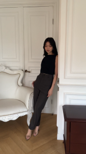 [Esterlily the Label] Hesper pants with pockets/ Celana Hesper dengan kantong depan Regular Waist