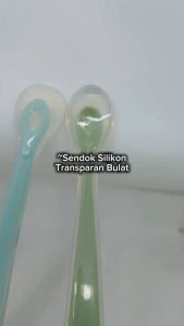 GVH Sendok Silikon Transparan Bulat Lembut Mpasi Bayi