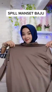 hijabinspo - Manset Atasan Inner Dalaman Polos Muslim Wanita Dewasa Bahan Jersey Untuk Kebaya Gamis