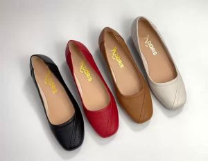 Giày Búp Bê Đế Xuồng 3cm DORIS DR304 da thật mũi vuông- CÓ BẢO HÀNH