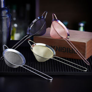 Stainless Steel Cocktail Filter Net Bar Tool Small Ice Strainer Triangle Drain Net for Mixing Drinks Bartender Equipment