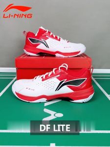 Li Ning DF LITE Men & Women's Shock Absorption Rebound Professional Badminton Shoes (100% Genuine) AYZT005