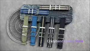 20mm 22mm Quick Release Canvas Watch Strap for Omega Nylon Bands Men Women Replacement Watchbands for Smartwatch Aaccessory Blue