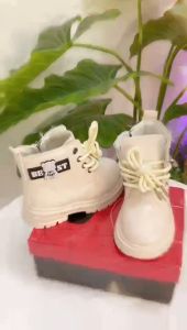 TH BABIES Childrens Fashion Leather Shoes Boots For Kids Casual Baby Boots For Girls and Boys