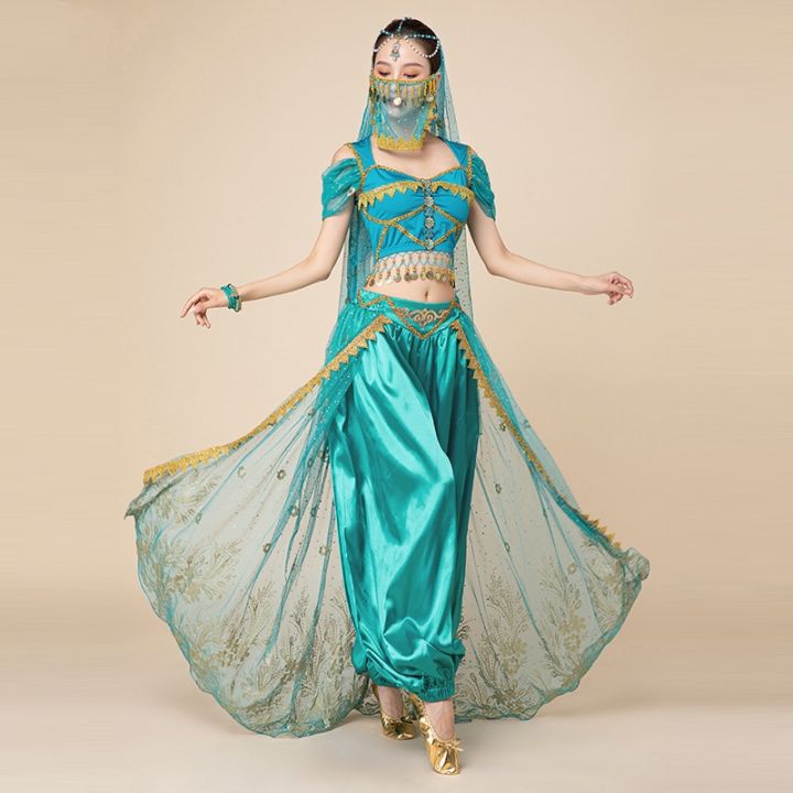 Exotic Suit Halloween Princess Jasmine Costume Adult Western Costume Indian Dance Belly Dance Women s Clothing Lazada PH