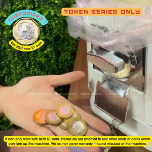 Multi-Purpose Gachapon Vending Token Machine Gum Ball Coffee Tea Capsule Storage Dispenser Retro Vintage Gashapon GumBall