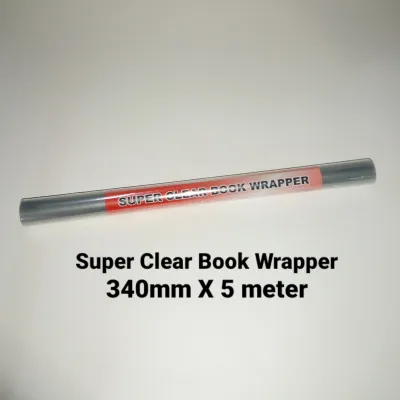 LION FILE SUPER CLEAR BOOK WRAPPER 340MM X 5METER (340-5)