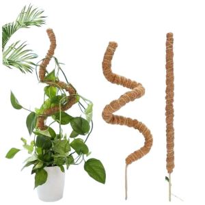 Green Ivy Climbing Column Palm Coconut Fiber Support Pole Tortoise Back Bamboo Plant Stand Garden Art Supplies Greenery