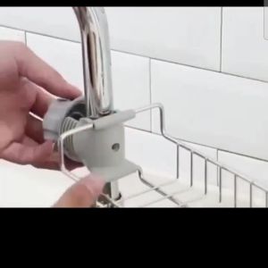 Kitchen Stainless Steel Faucet Sink Sponge Holder Soap Holder penyangkut spange singki