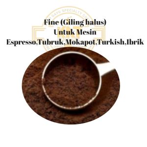 KOPI ACEH ARABIKA GAYO SPECIALTY 250 GRAM BIJI KOPI HITAM TANPA AMPAS.