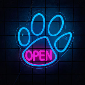 Dog Neon Sign for Wall DecorNeon LED Lights Signs for Pet Shop DecorOpen Sign for BedroomGame RoomBirthday PartyKids Gifts