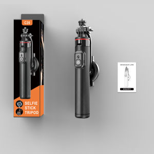 C20 Magnetic Selfie Stick Tripod for iPhone 12-16 Pro Max Travel Stand with Magsafe Phone Clamp for Android Smartphone