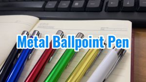 Risefully 50pcs Metal Ballpoint Pen Office School Stationery Retractable Ball Point Pen