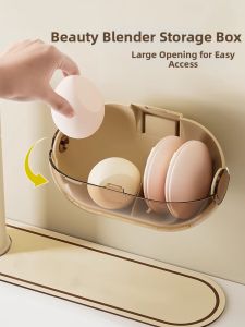 Dust-proof Segmented Wall-mounting Cosmetics Storage Box