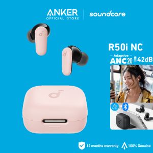 【On Sale】 Anker soundcore R50i NC Earbuds Adaptive ANC Bluetooth 5.4 TWS 42dB Low Latency Headphone 45H Play Time Headsets 10mm Drivers Earphone for iPhone 15 pro max Android Phone Laptop A3959
