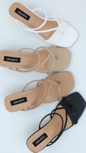 Amazeus MERLIN Sandal Heels Wanita Hak Tinggi 5 Cm