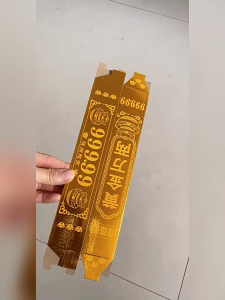 50Pcs Emas Perak Batangan Kertas Untuk Sembahyang / Miniatur Emas Batangan