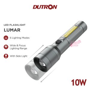 Senter LED 10W Rechargeable & Senter Aluminium Slim 6 Mode: Senter DUTRON 9575L