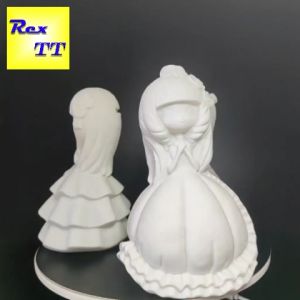 [จัดส่งเร็วทันใจ] 【17 - 27 เซนติเมตร】กระปุกเก็บเหรียญรูปปราสาทสาวสุภาพและรถยนต์ สำหรับทำสีด้วยตัวเอง สำหรับเป็นของที่ระลึกของขวัญ และใช้ตกแต่งบ้านวางบนโต๊ะ วัสดุไวนิลทนทาน เป็นของขวัญวันเกิด piggy bank 【กระปุกเก็บเหรียญสีขาว + ชุดสี 12 สี】