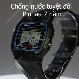 Đồng Hồ Chiến Sĩ F91 Pin Lâu 7 năm Chống Nước Tuyệt Đối Chuông To Đèn Sáng Made In Malaysia C4