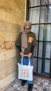 Tote Bag Kanvas Aesthetic AnimaL & Landscape Resleting