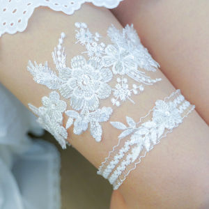 Wedding Garter Lace Garter Belt Stretch Lace Bridal Garter Floral Leg Wedding Garter For Women And Bride