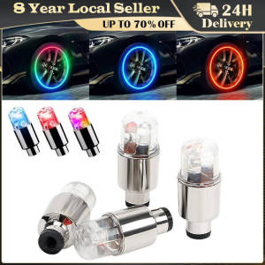2/4PCS Luminous Car Tire Valve Cap Fluorescent Night Glowing Decor Motorcycle Bike Wheel Nozzle Dustproof Tyre Valve Stem Caps