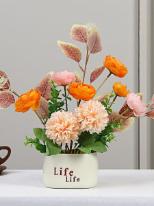 Nordic Style Artificial Sunflower Flowers Home Decorations Bedroom Living Room Coffee Table Indoor Plant Pot Decoration